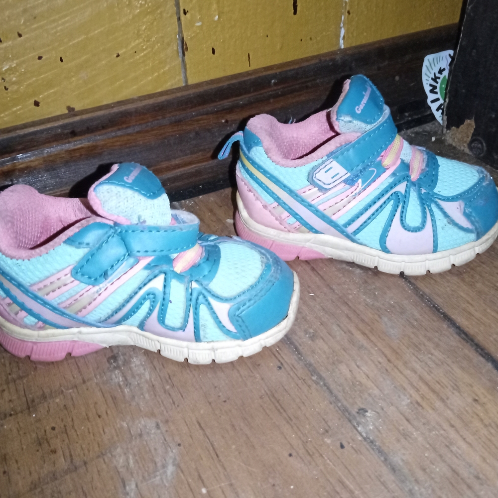 Garanimals Aqua and Pink Kids Sneakers